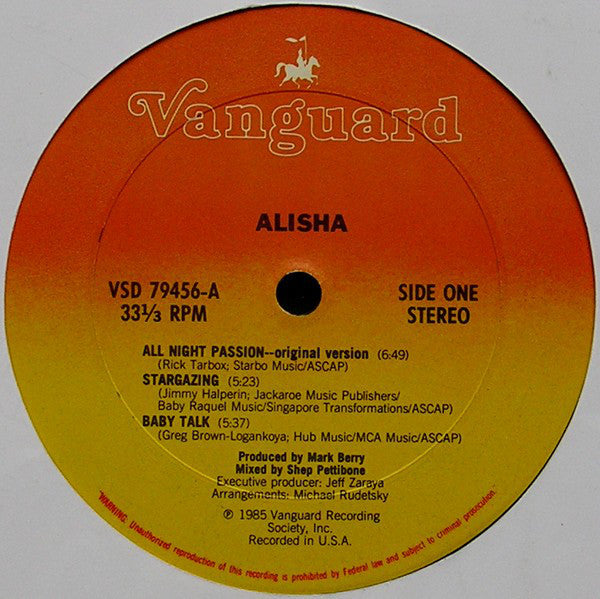 Alisha : Alisha (LP, Album)