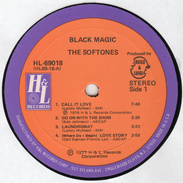 The Softones : Black Magic (LP, Album, San)