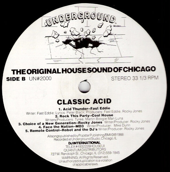 Various : The Original House Sound Of Chicago - Classic Acid Vol. 1 (LP, Comp)