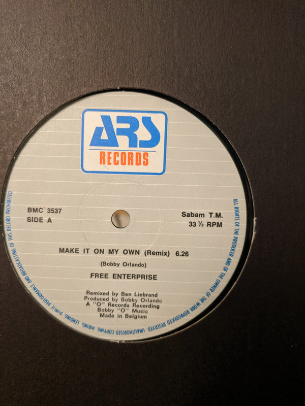 Free Enterprise : Make It On My Own (Remix) (12", gre)