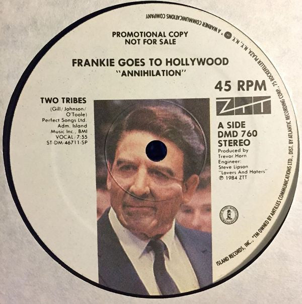 Frankie Goes To Hollywood : Two Tribes (Annihilation) (12", Promo)