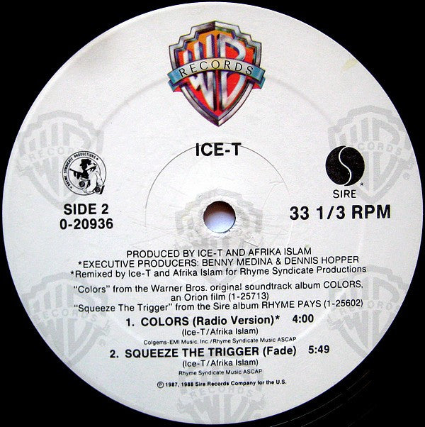 Ice-T : Colors (12", Maxi)