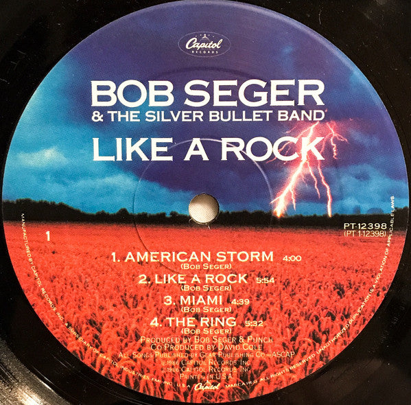 Bob Seger And The Silver Bullet Band : Like A Rock (LP, Album, Spe)