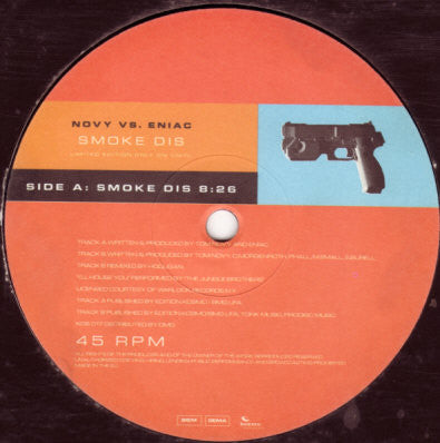 Novy Vs. Eniac : Smoke Dis (12", Ltd)