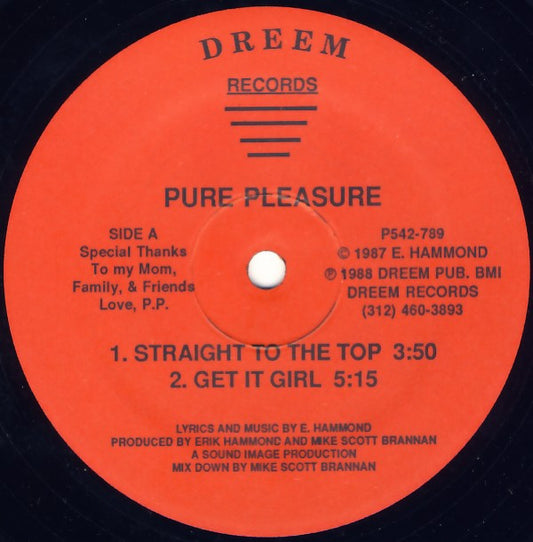 Pure Pleasure : Straight To The Top (12")