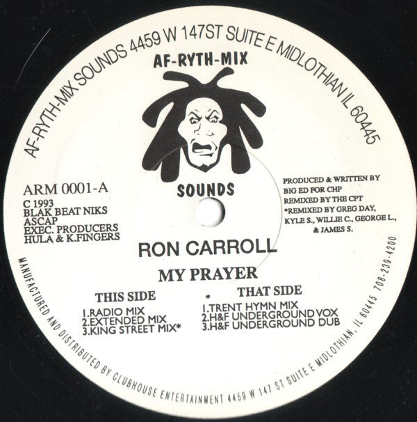 Ron Carroll : My Prayer (12")