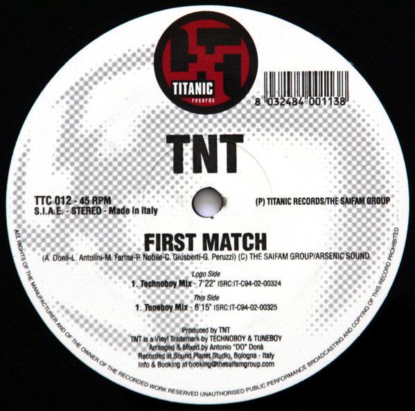 TNT (4) : First Match (12")