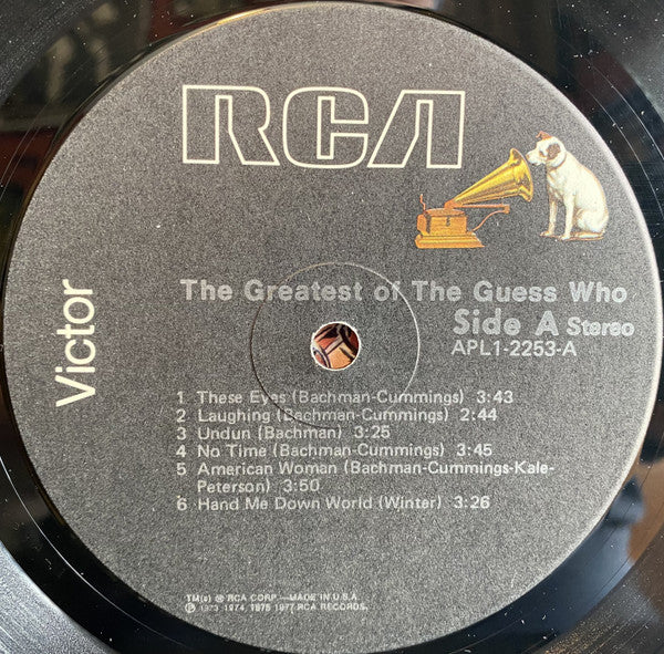 The Guess Who : The Greatest Of The Guess Who (LP, Comp, Ind)