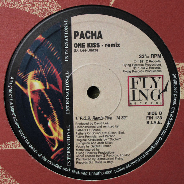 Pacha : One Kiss (Remix) (12")