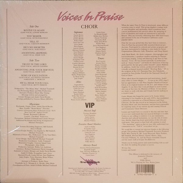 Lonnie Morgan, David Andre Brooks, Voices In Praise (2) : Tell It (LP)