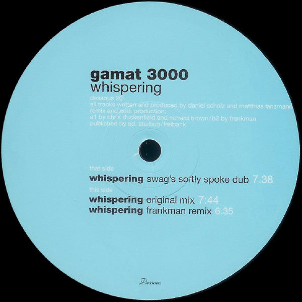 Gamat 3000 : Whispering (12")