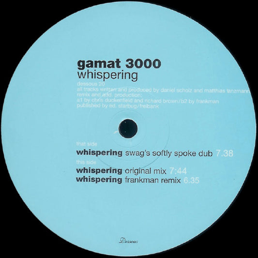 Gamat 3000 : Whispering (12")