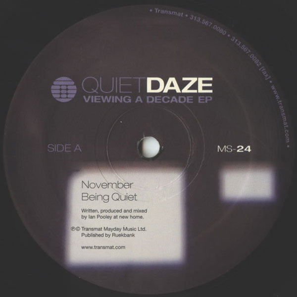 Quiet Daze : Viewing A Decade EP (12", EP)