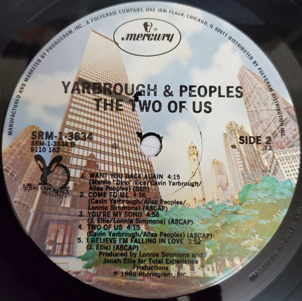 Yarbrough & Peoples : The Two Of Us (LP, Album, 72 )