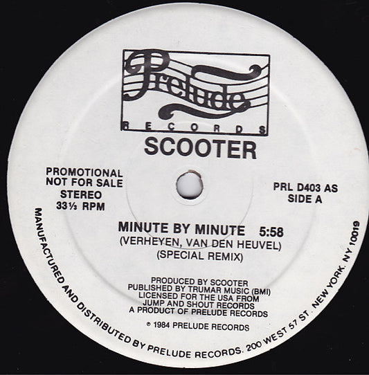 Scooter (2) : Minute By Minute (12", Promo)