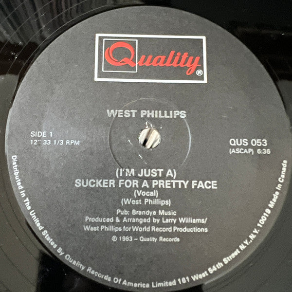 West Phillips : (I'm Just A) Sucker For A Pretty Face (12")