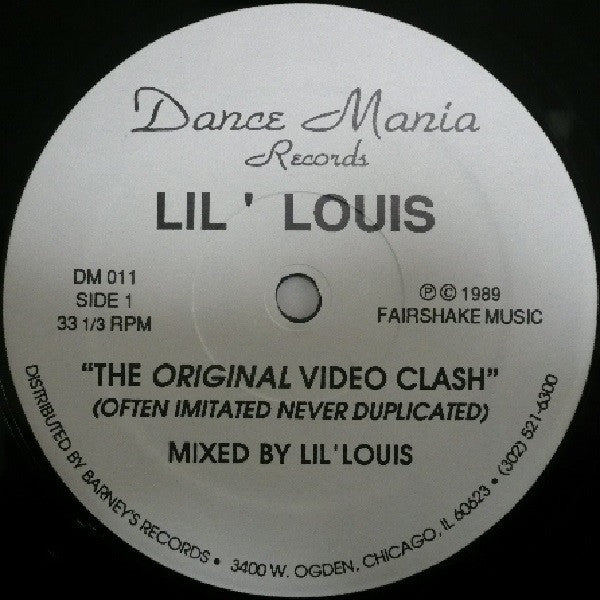 Lil' Louis : The Original Video Clash (12", RP, Whi)