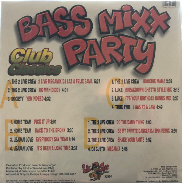 Various : Bass Mixx Party Club Classics (LP, Comp, Mixed)