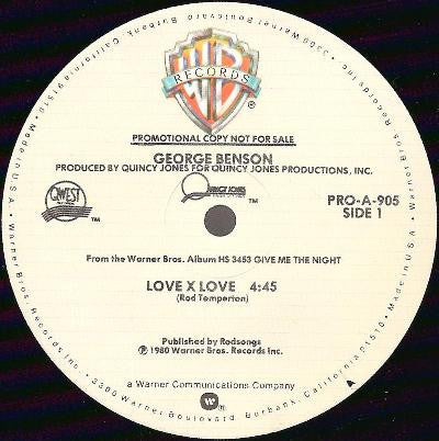 George Benson : Love X Love (12", Promo)