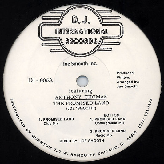 Joe Smooth Inc.* Featuring Anthony Thomas : The Promised Land (12", RP)