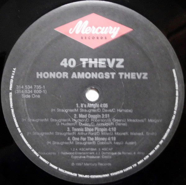 40 Thevz : Honor Amongst Thevz (2xLP, Album)