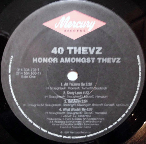 40 Thevz : Honor Amongst Thevz (2xLP, Album)