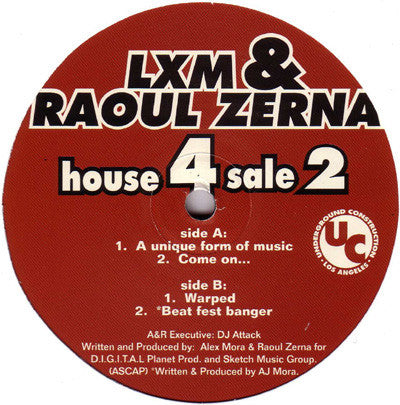 LXM & Raoul Zerna* : House 4 Sale 2 (12")