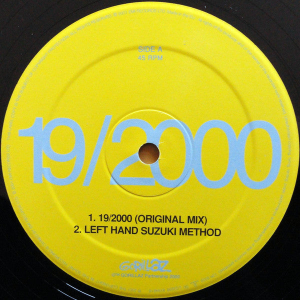 Gorillaz : 19/2000 (12", Single)