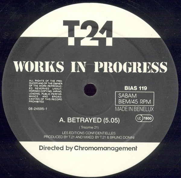 Trisomie 21 : Works In Progress (12")