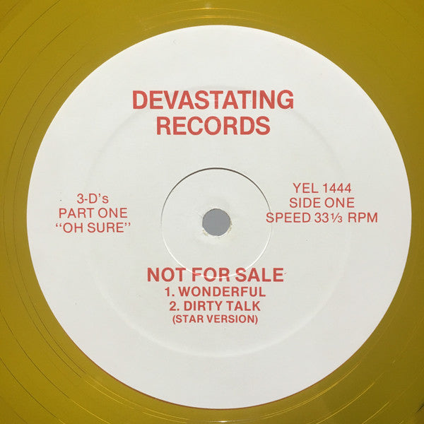 Various : 3-D's Part One "Oh Sure" (12", Comp, Unofficial, Yel)