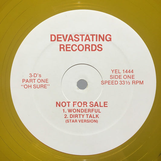 Various : 3-D's Part One "Oh Sure" (12", Comp, Unofficial, Yel)