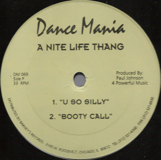 Paul Johnson : A Nite Life Thang (12")