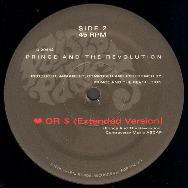 Prince And The Revolution : Kiss (12", Single, Spe)