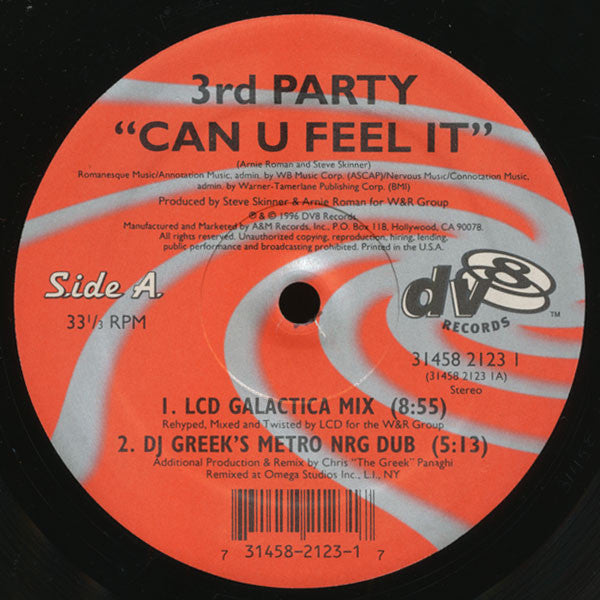3rd Party : Can U Feel It (12")