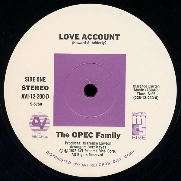 The OPEC Family : Love Account (12")