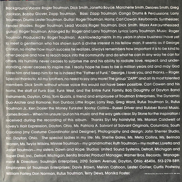 Roger* : The Many Facets Of Roger (LP, Album, Jac)