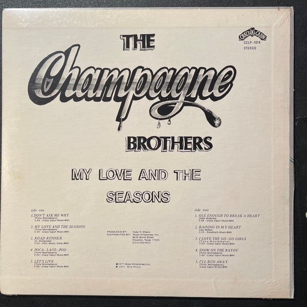 The Champagne Brothers : My Love And The Seasons (LP)