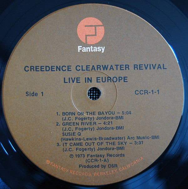 Creedence Clearwater Revival : Live In Europe (2xLP, Album, Gat)