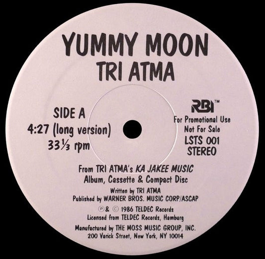 Tri Atma : Yummy Moon (12", Promo)