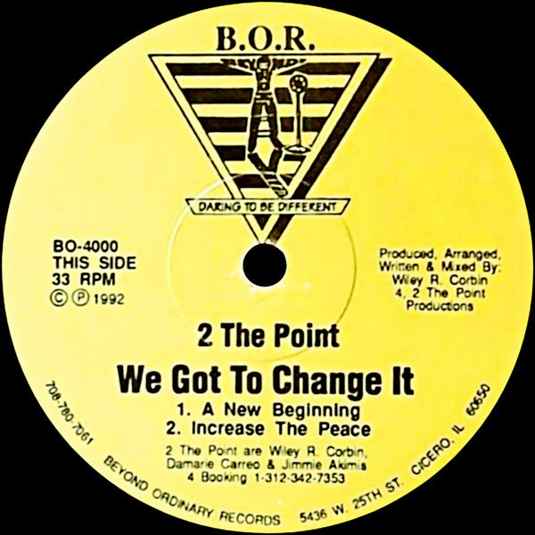 2 The Point : We Got To Change It (12")