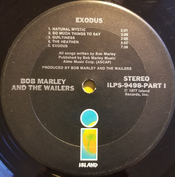 Bob Marley & The Wailers : Exodus (LP, Album, Ter)