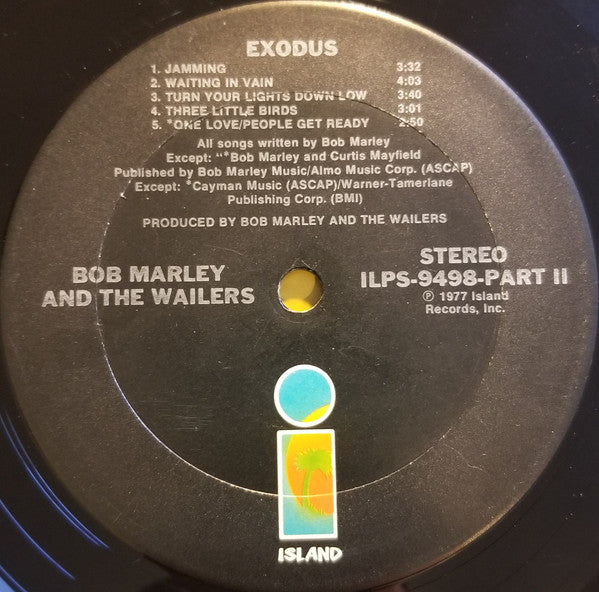 Bob Marley & The Wailers : Exodus (LP, Album, Ter)