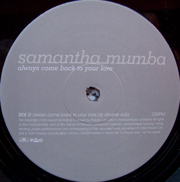 Samantha Mumba : Always Come Back To Your Love (2x12", Promo)