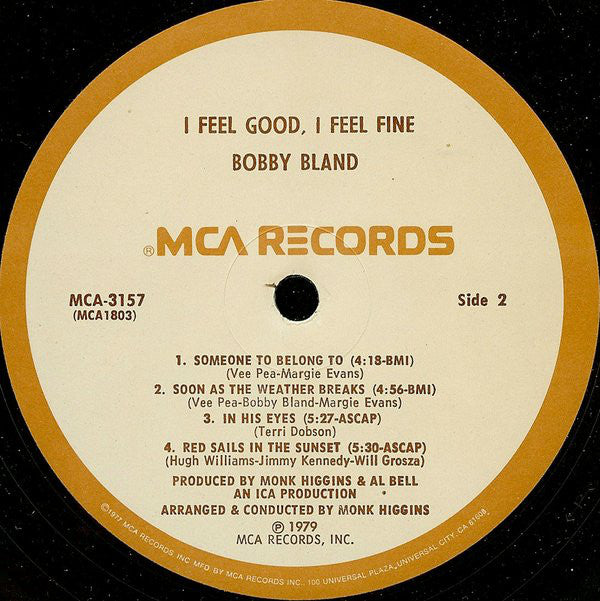 Bobby Bland : I Feel Good, I Feel Fine (LP, Album)