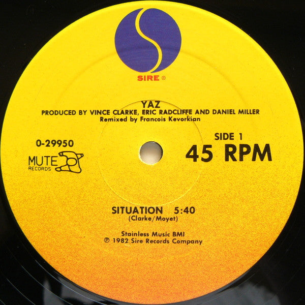 Yazoo : Situation (12", Single, RP)