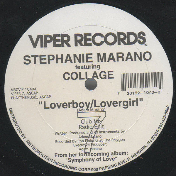 Stephanie Marano featuring Collage (4) : Loverboy/Lovergirl (12")