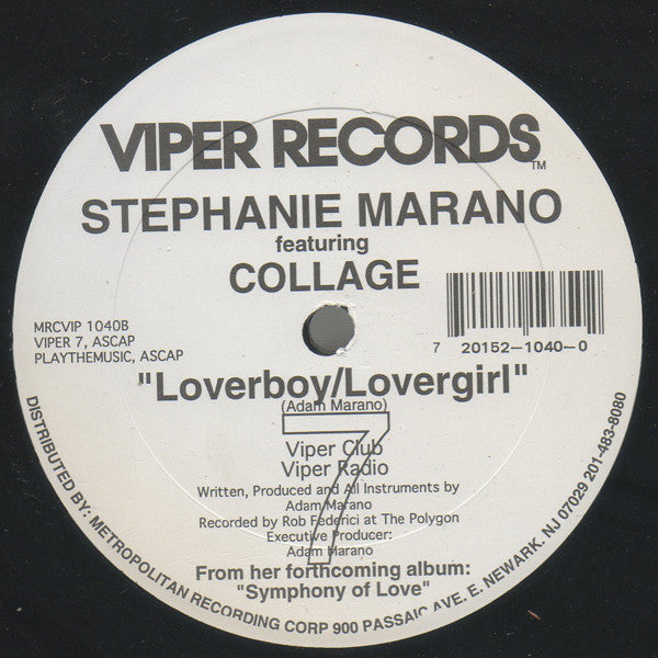Stephanie Marano featuring Collage (4) : Loverboy/Lovergirl (12")