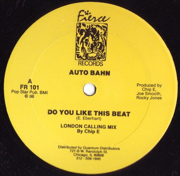 Auto Bahn : Do You Like This Beat (12")