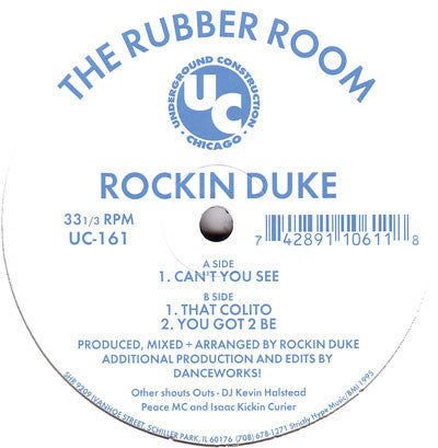 Dave "Rockin" Duke : The Rubber Room (12")