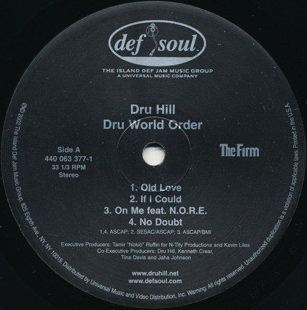 Dru Hill : Dru World Order (12")